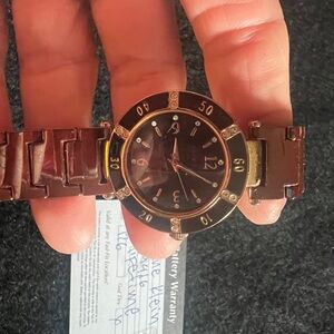 Anne Klein Brown and Gold Women’s Watch